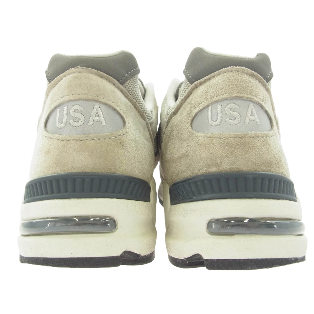 NEW BALANCE ニューバランス M990GY2 USA製 990V2 スエード メッシュ ローカット スニーカー グレー系 26.5cm【中古】