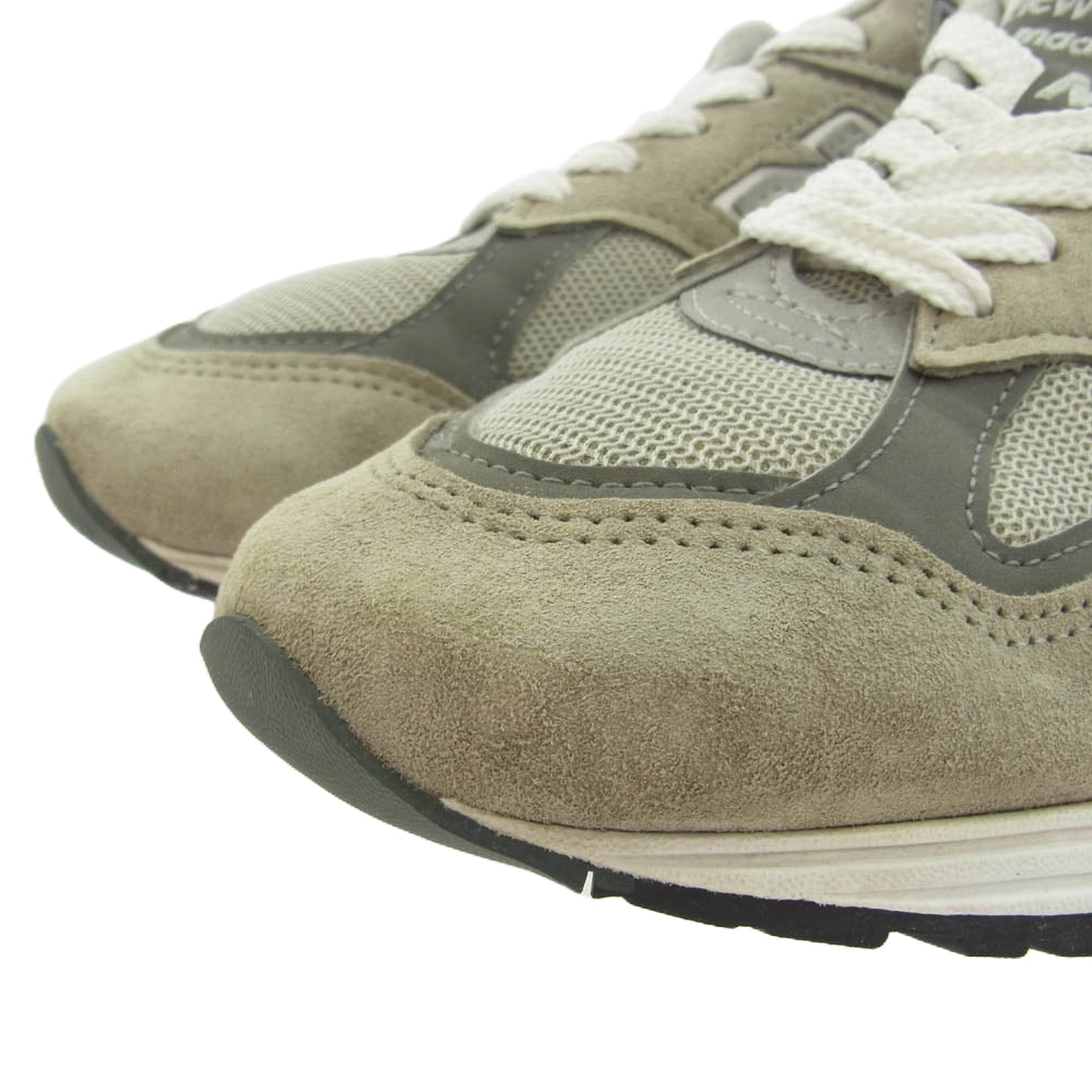 NEW BALANCE ニューバランス M990GY2 USA製 990V2 スエード メッシュ ローカット スニーカー グレー系 26.5cm【中古】