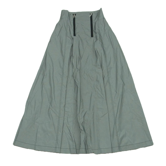 プランクプロジェクト 31241516101 Voluminous Maxi Skirt リフレクタータフタ ハイウエスト ロング マキシ スカート シルバー系 38【中古】