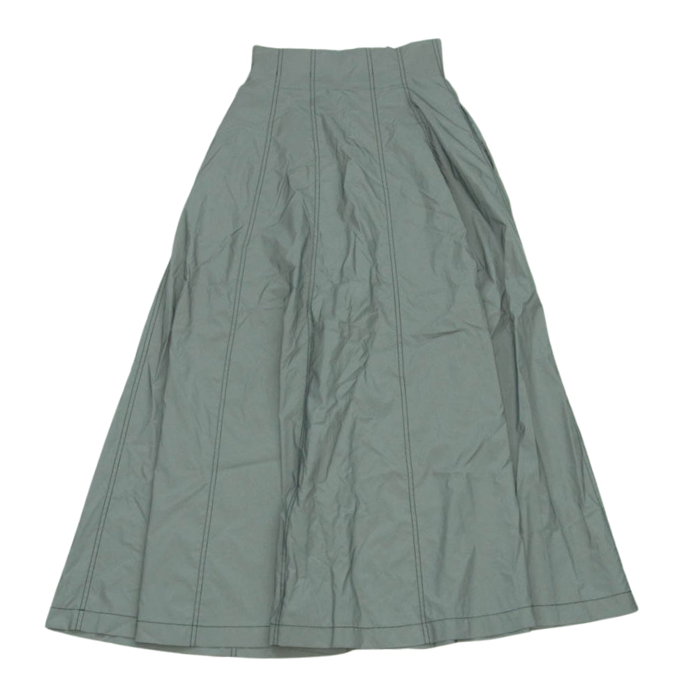 プランクプロジェクト 31241516101 Voluminous Maxi Skirt リフレクタータフタ ハイウエスト ロング マキシ スカート シルバー系 38【中古】