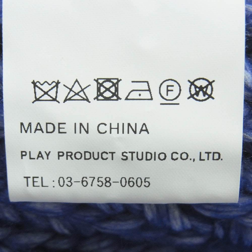 メゾンスペシャル 21232365301 Cable Slit Hand Short Knit ケーブル スリット ショート ニット パープル系 FREE【中古】
