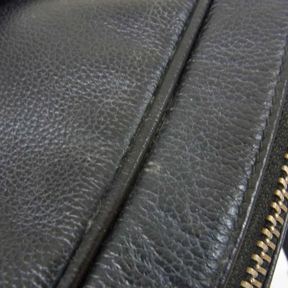 COACH コーチ F54782 スムースレザー フライトバッグ ショルダーバッグ ブラック系【中古】