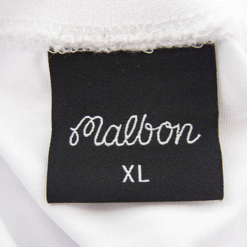 マルボンゴルフ ロゴ 刺繍 ストレッチ モックネック 半袖 T