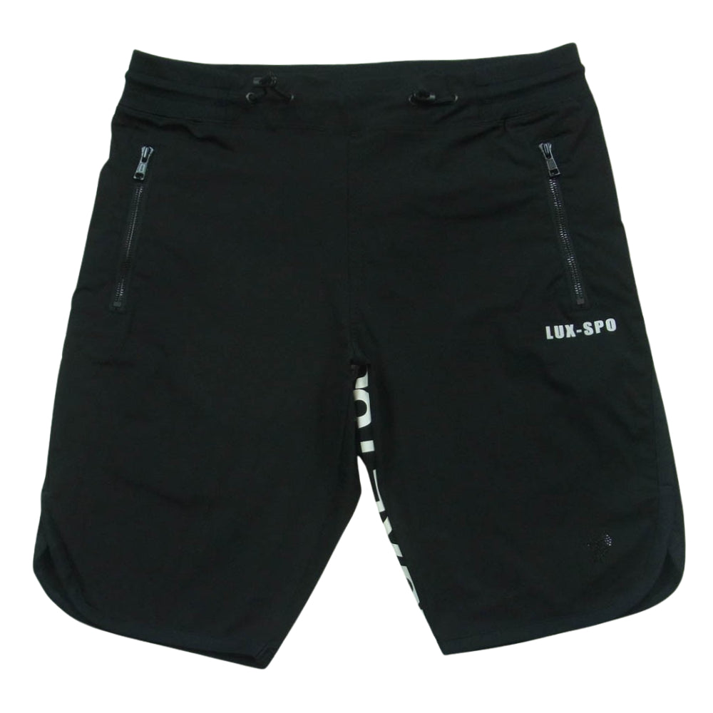 AKM エイケイエム BSL013 LUXE163 BROWN BUNNY NEW SHORT PT BIG LOGO サイドライン ショート パンツ ショーツ ブラック系 L【中古】