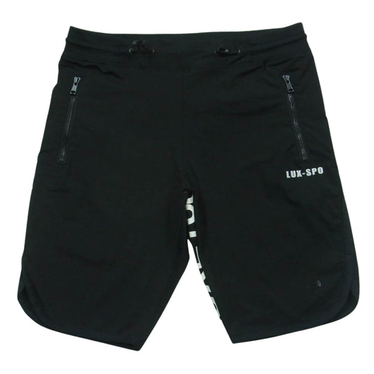 AKM エイケイエム BSL013 LUXE163 BROWN BUNNY NEW SHORT PT BIG LOGO サイドライン ショート パンツ ショーツ ブラック系 L【中古】