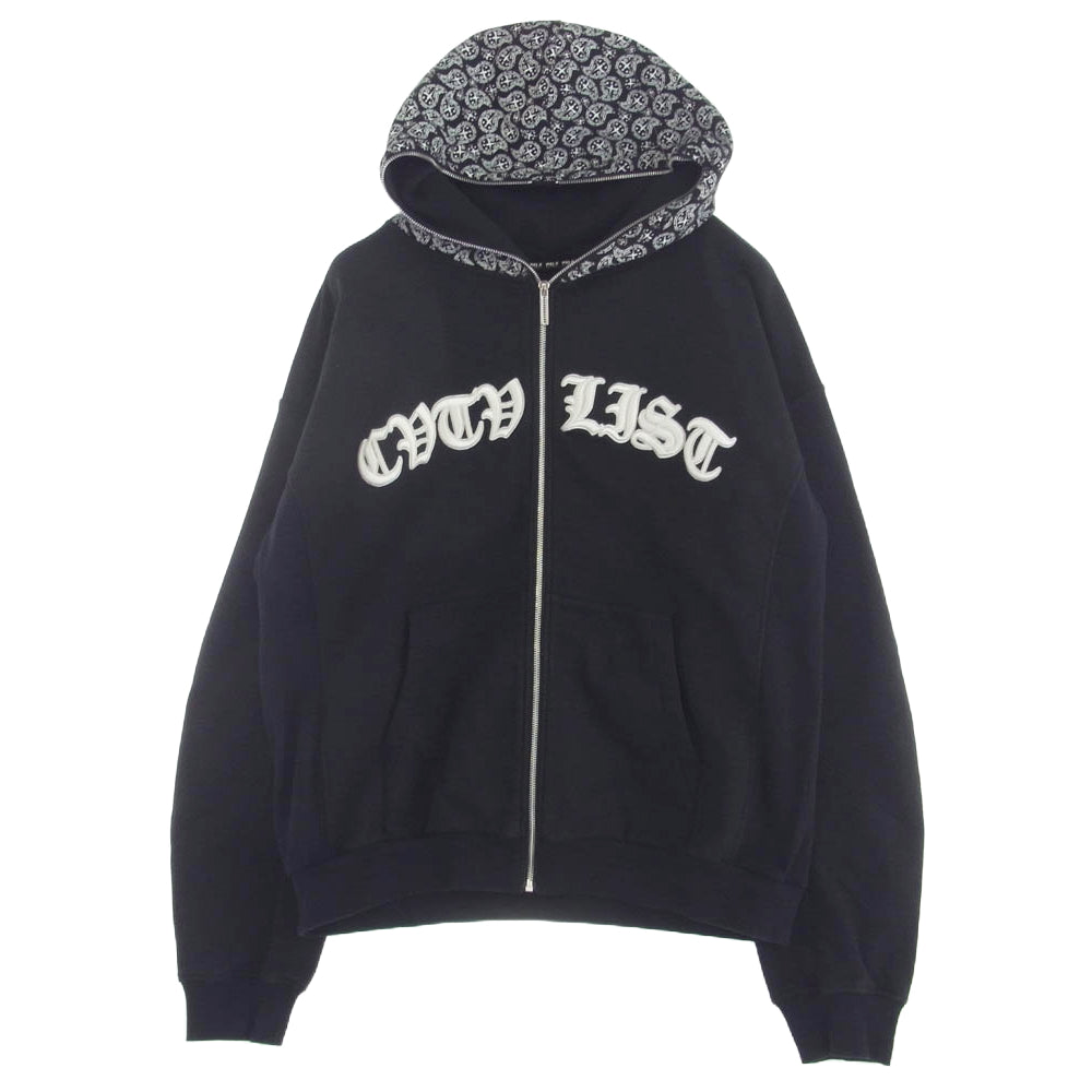 カタリスト 2301110301 大阪店限定 ジップアップ スウェット パーカー 刺? ブラック ブラック系 2【中古】