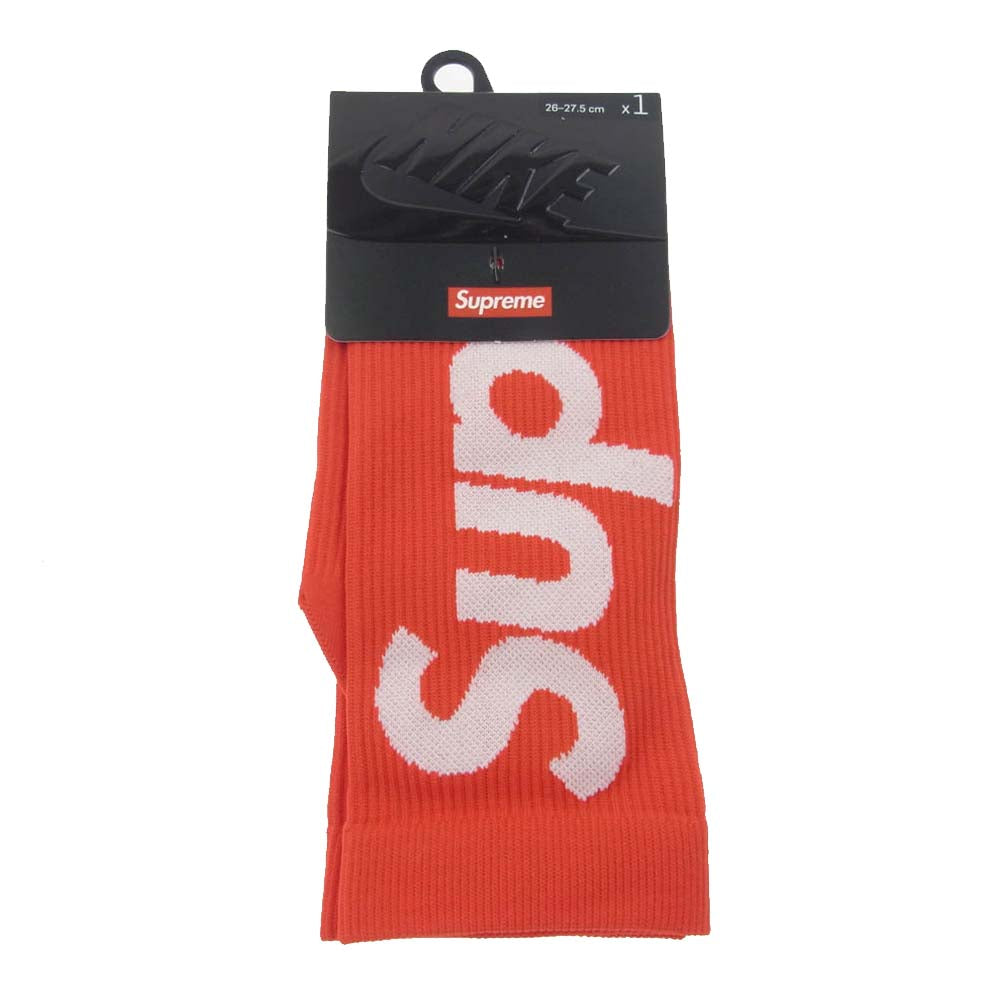 Supreme シュプリーム 21SS Nike Lightweight Crew Socks ナイキ ライトウェイト クルー ソックス レッド レッド系 26-27.5cm【新古品】【未使用】【中古】