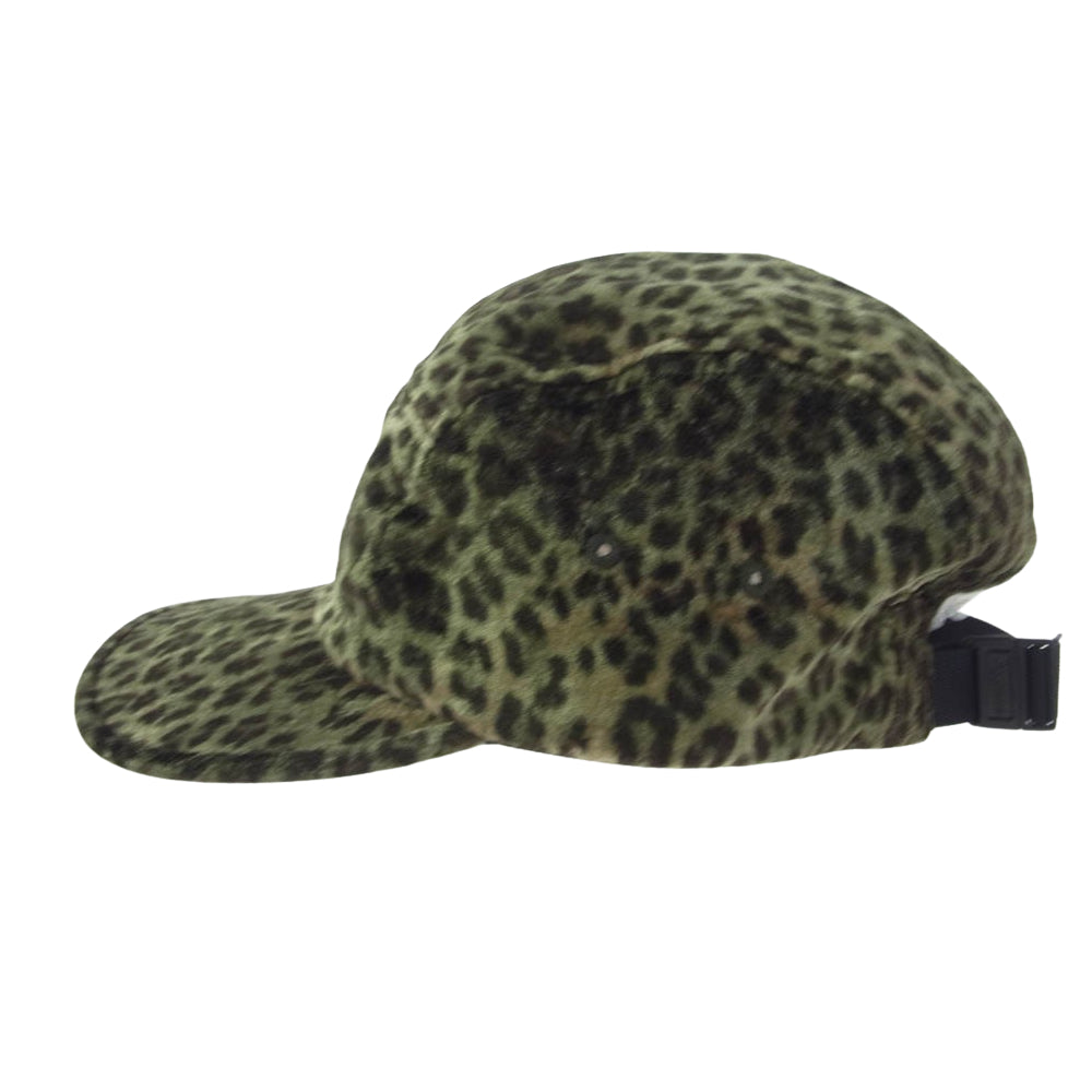 Supreme シュプリーム 24SS Leopard Velvet Camp Cap レオパード ベルベット キャップ グリーン系【新古品】【未使用】【中古】