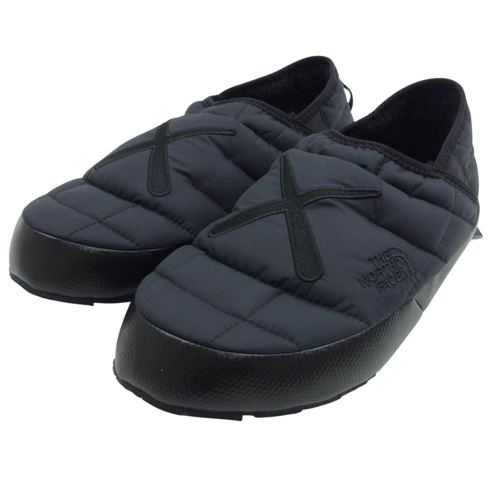 THE NORTH FACE ノースフェイス KAWS Project Mens Thermoball Traction Mule V Shoes カウズ ポーラーテック サーモボール トラクション ミュール ブラック系 27cm【新古品】【未使用】【中古】