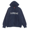Supreme シュプリーム 22AW Capital Hooded Sweatshirt キャピタルフードスウェットパーカー ネイビー Lサイズ ネイビー系 L【極上美品】【中古】