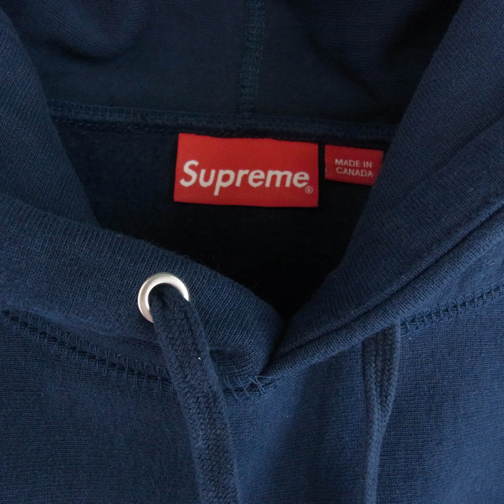 Supreme シュプリーム 22AW Capital Hooded Sweatshirt キャピタルフードスウェットパーカー ネイビー Lサイズ ネイビー系 L【極上美品】【中古】