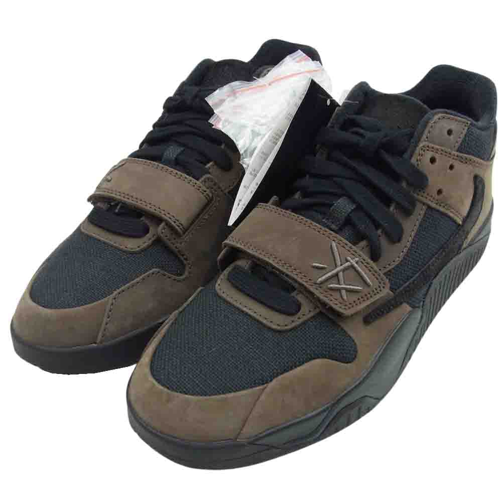 NIKE ナイキ FZ8117-204 【フェイクバスター鑑定済】 × Travis Scott Jordan Jumpman Jack TR CJ1 T-Rexx Black and Dark Mocha ジョーダン ジャンプマンジャック TR CJ1 T-Rexx ブラック アンド ダークモカ スニーカー ブラック アンド ダークモカ 27cm【新古品】【未使用】【中古】