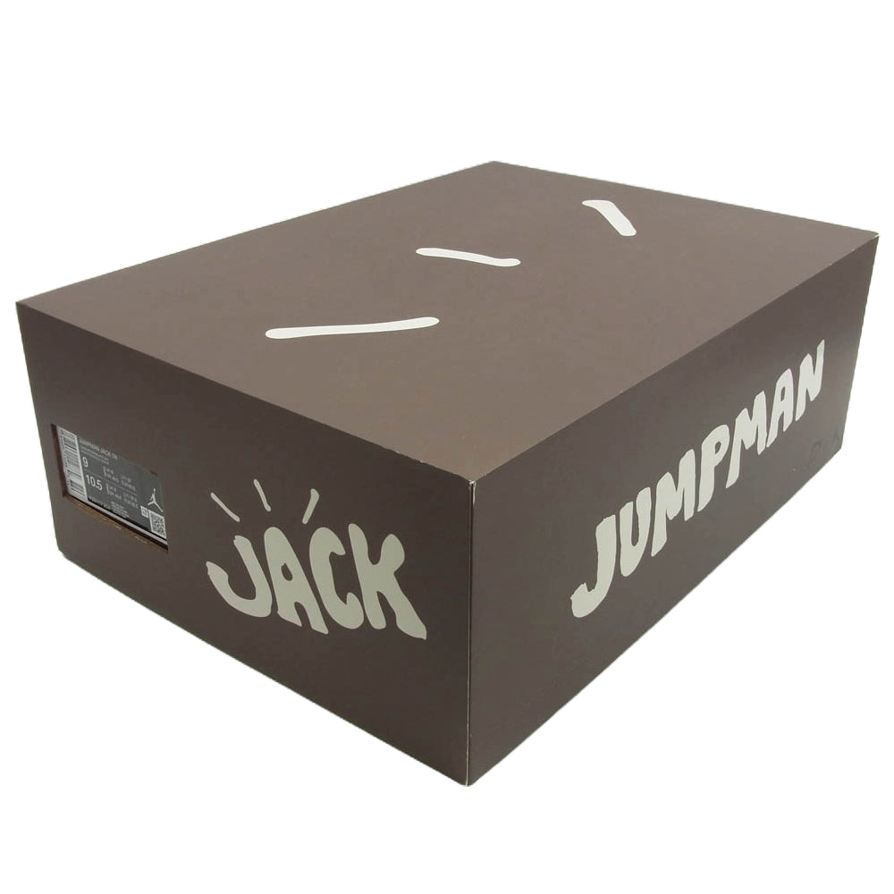 NIKE ナイキ FZ8117-204 【フェイクバスター鑑定済】 × Travis Scott Jordan Jumpman Jack TR CJ1 T-Rexx Black and Dark Mocha ジョーダン ジャンプマンジャック TR CJ1 T-Rexx ブラック アンド ダークモカ スニーカー ブラック アンド ダークモカ 27cm【新古品】【未使用】【中古】