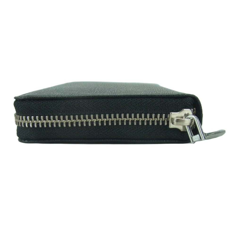 POLO RALPH LAUREN ポロ・ラルフローレン P-1020 ORIN ラウンドジップ エンボス 長財布 ウォレット ブラック系【新古品】【未使用】【中古】