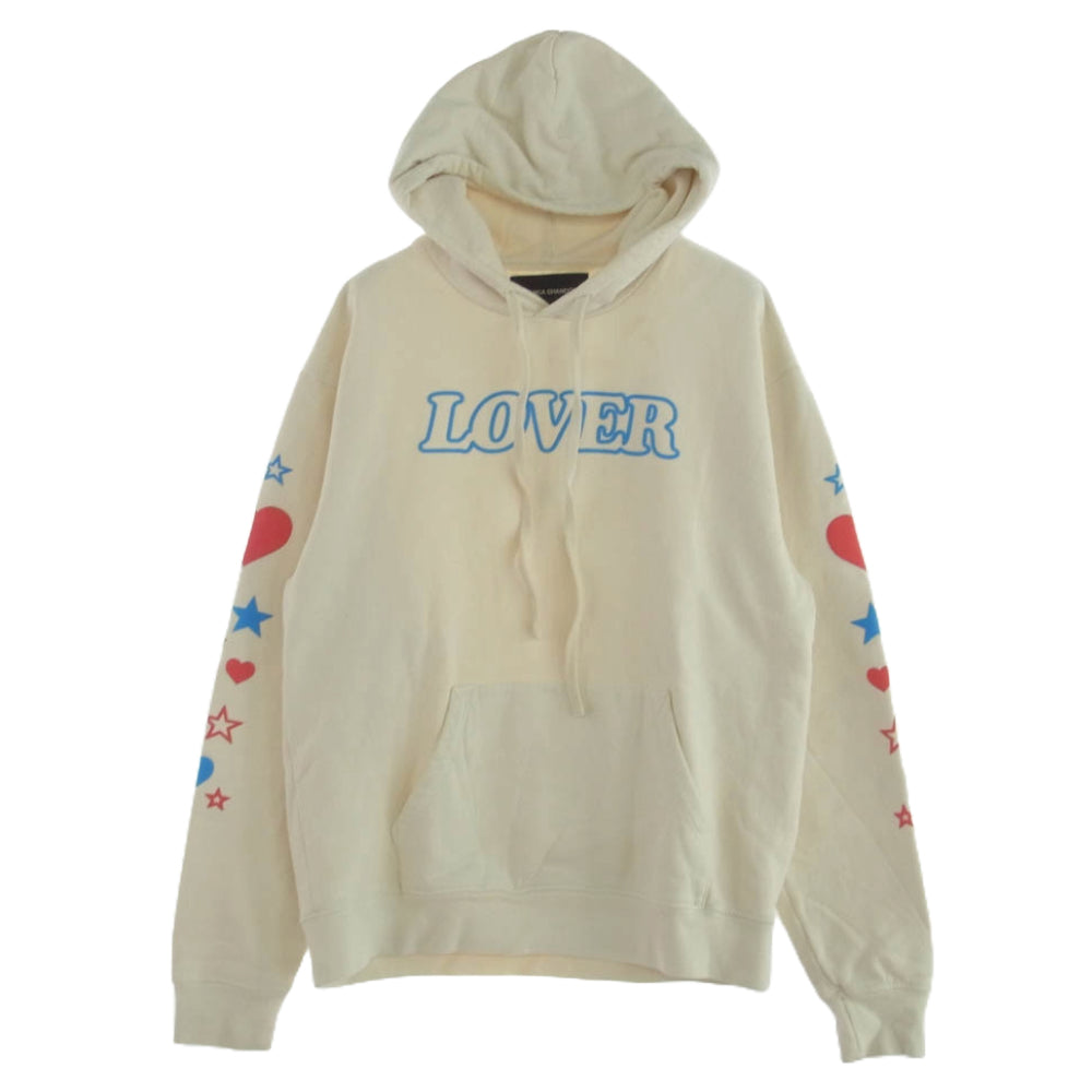 ビアンカシャンドン LOVER ロゴ プルオーバー パーカー ホワイト系 M【中古】