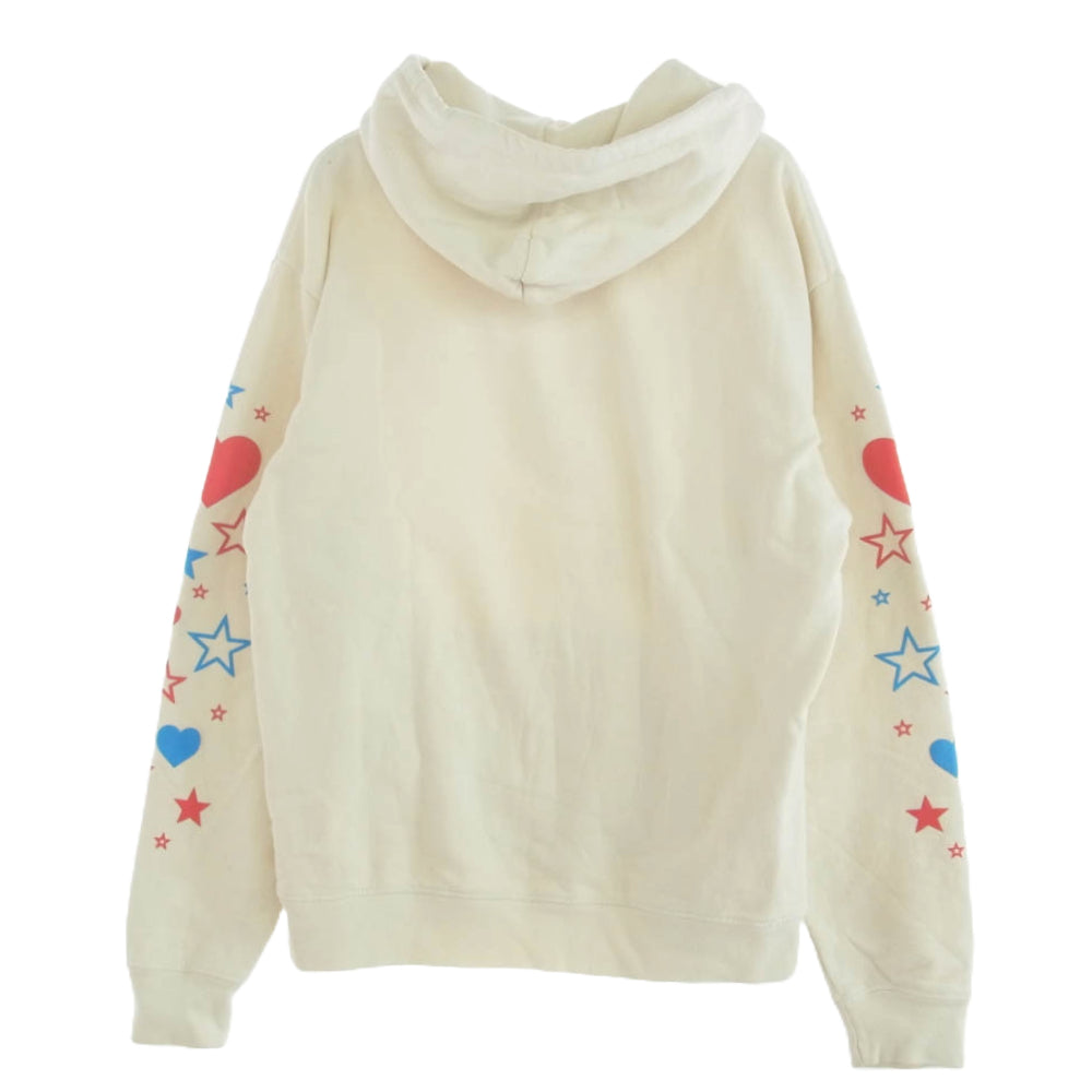 ビアンカシャンドン LOVER ロゴ プルオーバー パーカー ホワイト系 M【中古】