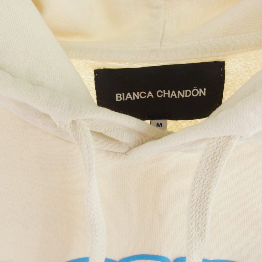ビアンカシャンドン LOVER ロゴ プルオーバー パーカー ホワイト系 M【中古】