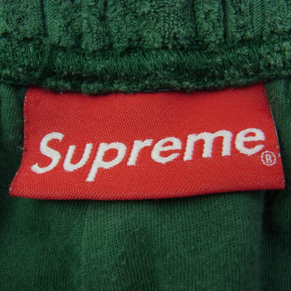 Supreme シュプリーム 18SS Cable Knit Terry Short ケーブルニット テリー パイル ショート パンツ グリーン グリーン系 L【中古】