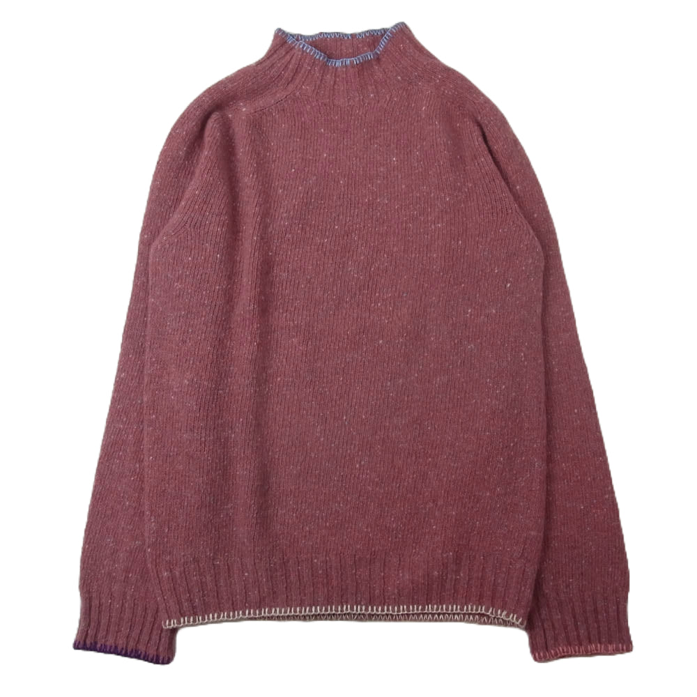 ビアンカシャンドン Blanket Stitch Sweater ブランケット ステッチ ニット セーター ピンク系 M【中古】