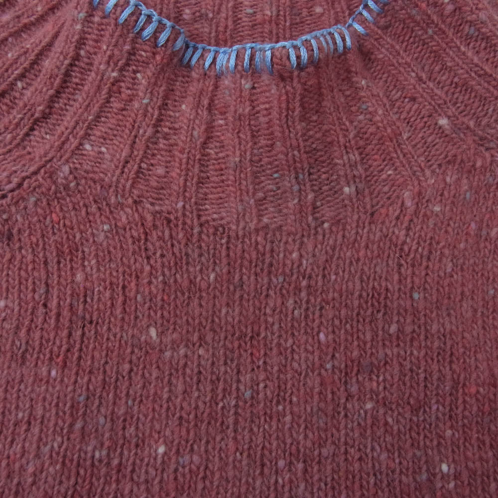 ビアンカシャンドン Blanket Stitch Sweater ブランケット ステッチ ニット セーター ピンク系 M【中古】