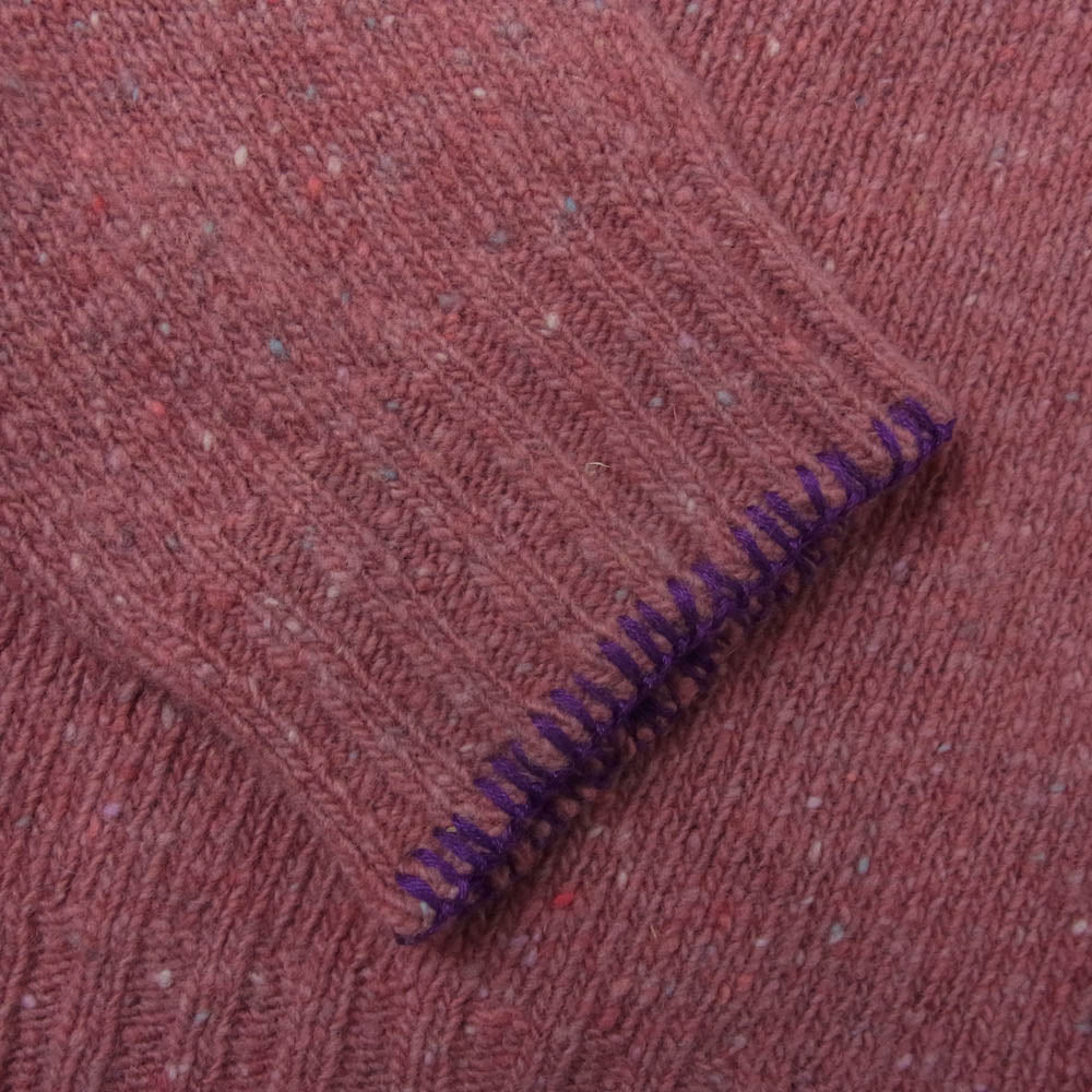 ビアンカシャンドン Blanket Stitch Sweater ブランケット ステッチ ニット セーター ピンク系 M【中古】