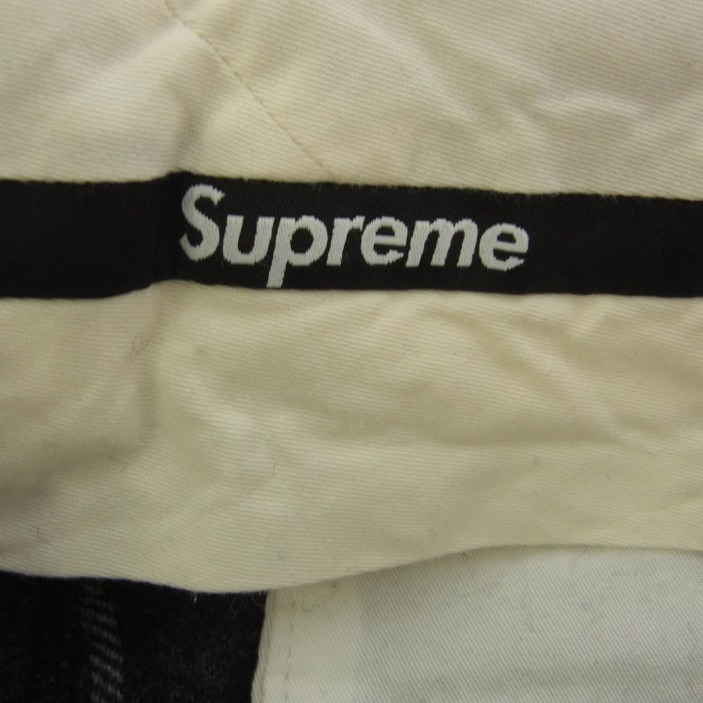 Supreme シュプリーム 22AW Windowpane Wool Trouser ウィンドウペイン ウール トラウザー チェック パンツ　 グレー系 32【中古】