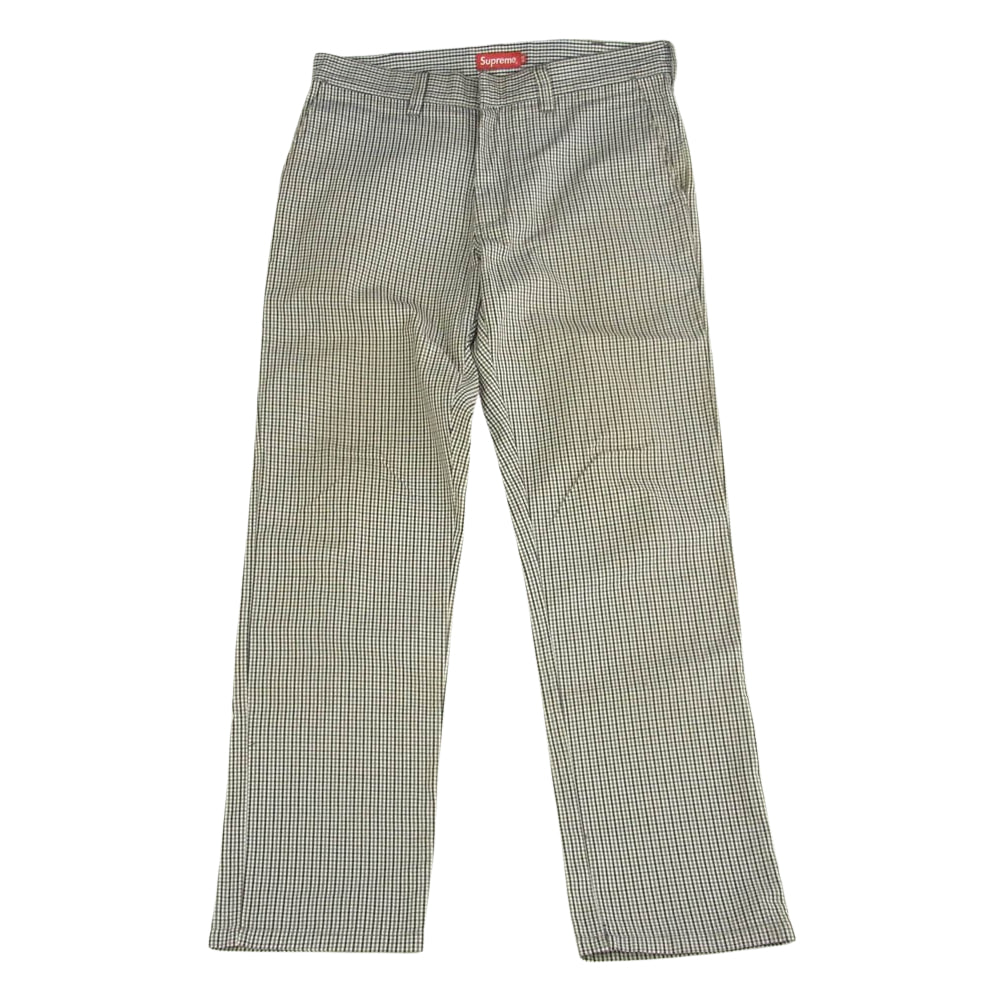 Supreme シュプリーム 18SS Work Pant Grey Plaid グレンチェック ワーク パンツ グレー グレー系 マルチカラー系 32【中古】