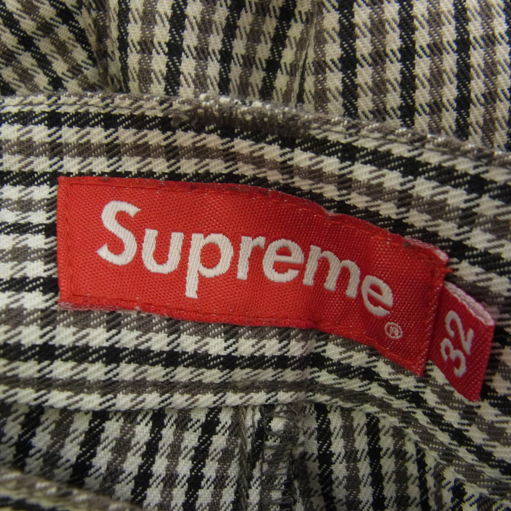 Supreme シュプリーム 18SS Work Pant Grey Plaid グレンチェック ワーク パンツ グレー グレー系 マルチカラー系 32【中古】