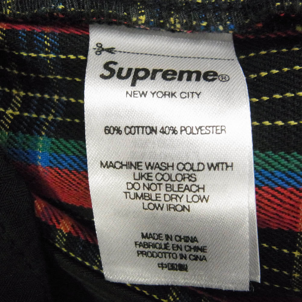 Supreme シュプリーム 23SS Work Pant T/C ツイル チェック ワーク パンツ レッド マルチカラー系 32【中古】