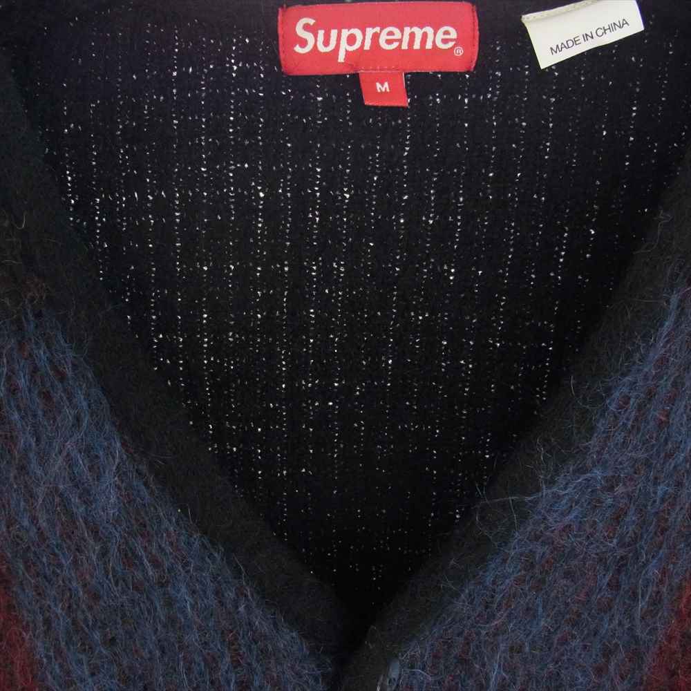 Supreme シュプリーム 22SS Brushed Grid Cardigan モヘア混 ブラッシュド グリッド カーディガン M マルチカラー系 M【中古】