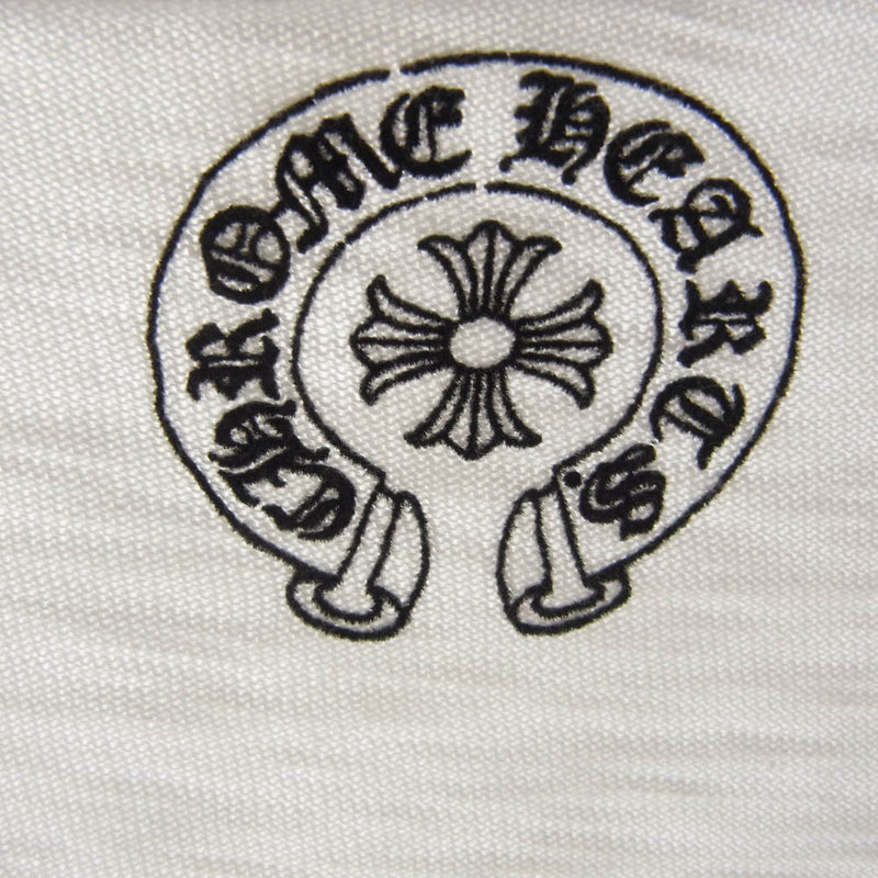 CHROME HEARTS クロムハーツ（原本無） ホースシュー ラグラン ロングスリーブ カットソー 長袖 ホワイト系 M【中古】