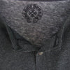 CHROME HEARTS クロムハーツ（原本無） CHクロスプリント クロスボール ボタン ヘンリーネック  ロングスリーブ カットソー 長袖 ダークグレー系 M【中古】