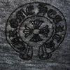 CHROME HEARTS クロムハーツ（原本無） CHクロスプリント クロスボール ボタン ヘンリーネック  ロングスリーブ カットソー 長袖 ダークグレー系 M【中古】