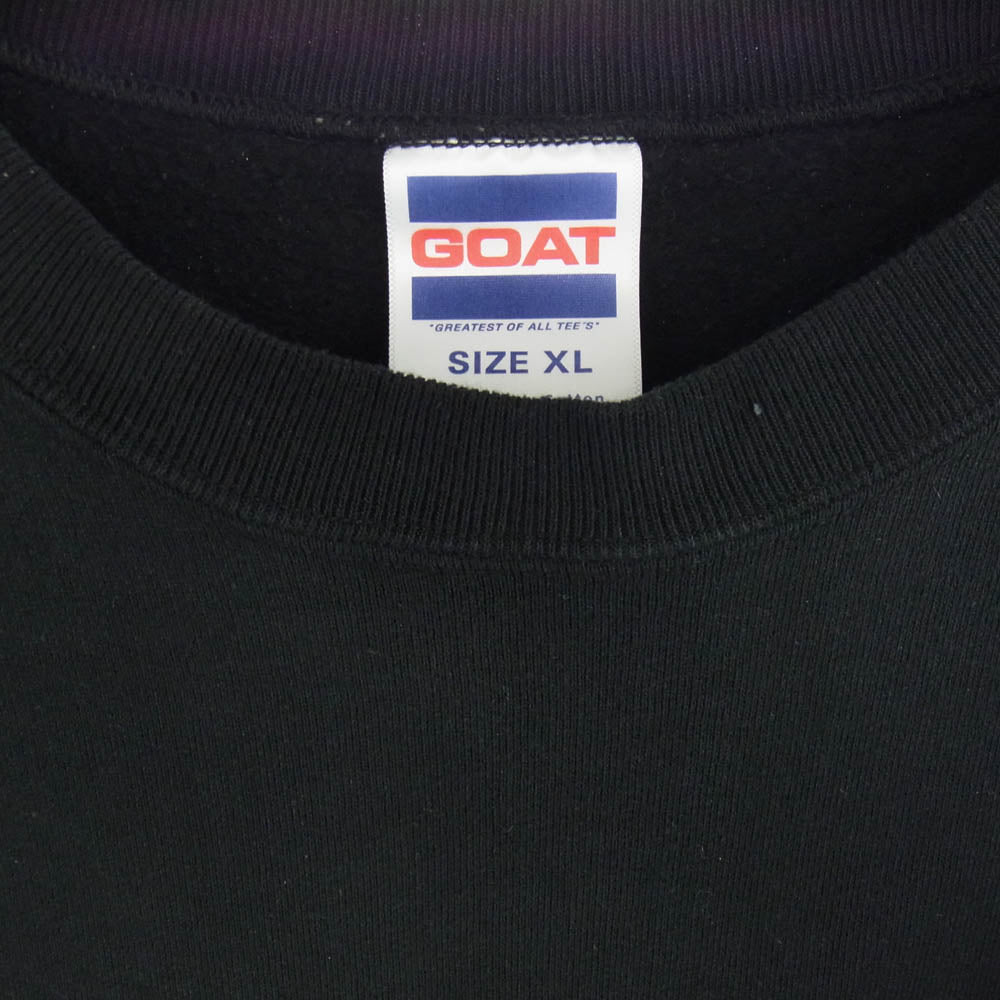ゴート FLEECE CREW NECK SWEAT クルーネック スウェット 裏起毛 ブラック系 XL【中古】