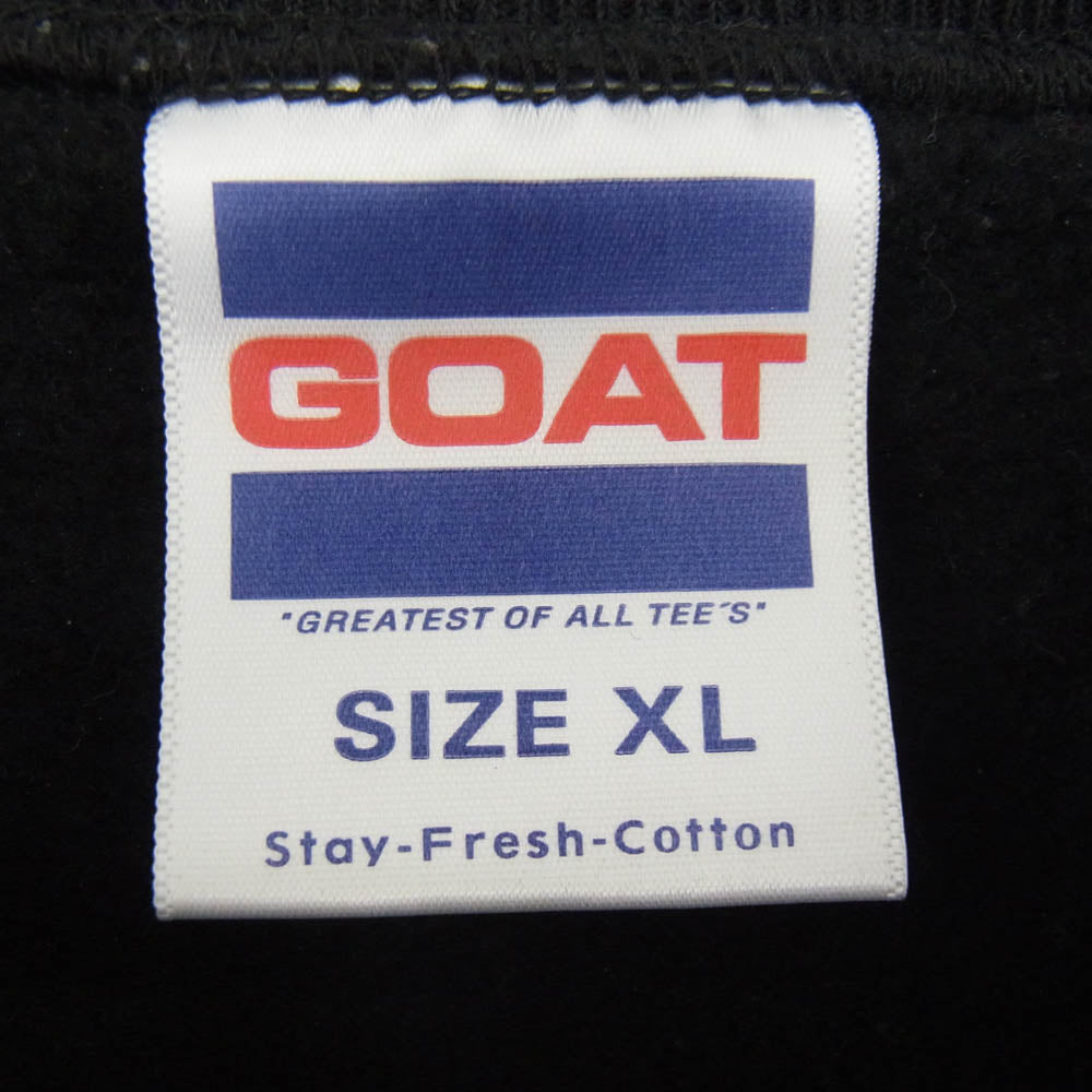 ゴート FLEECE CREW NECK SWEAT クルーネック スウェット 裏起毛 ブラック系 XL【中古】