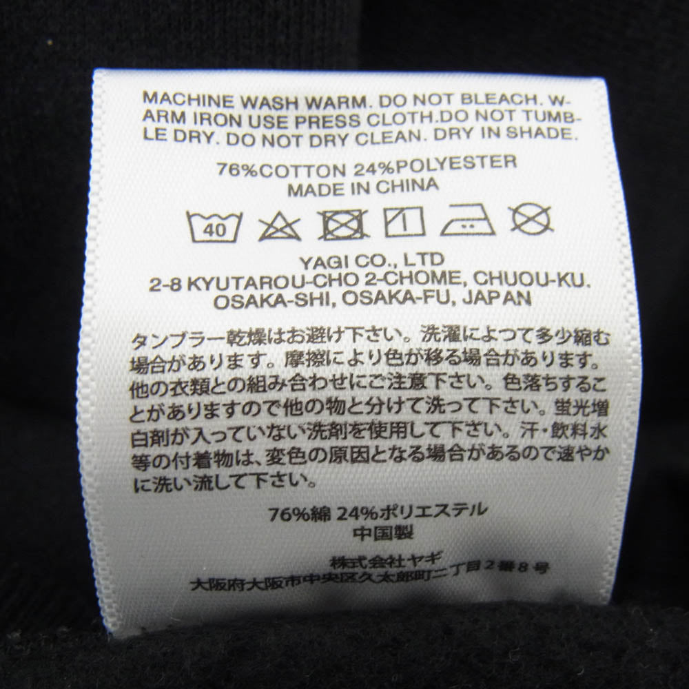 ゴート FLEECE CREW NECK SWEAT クルーネック スウェット 裏起毛 ブラック系 XL【中古】