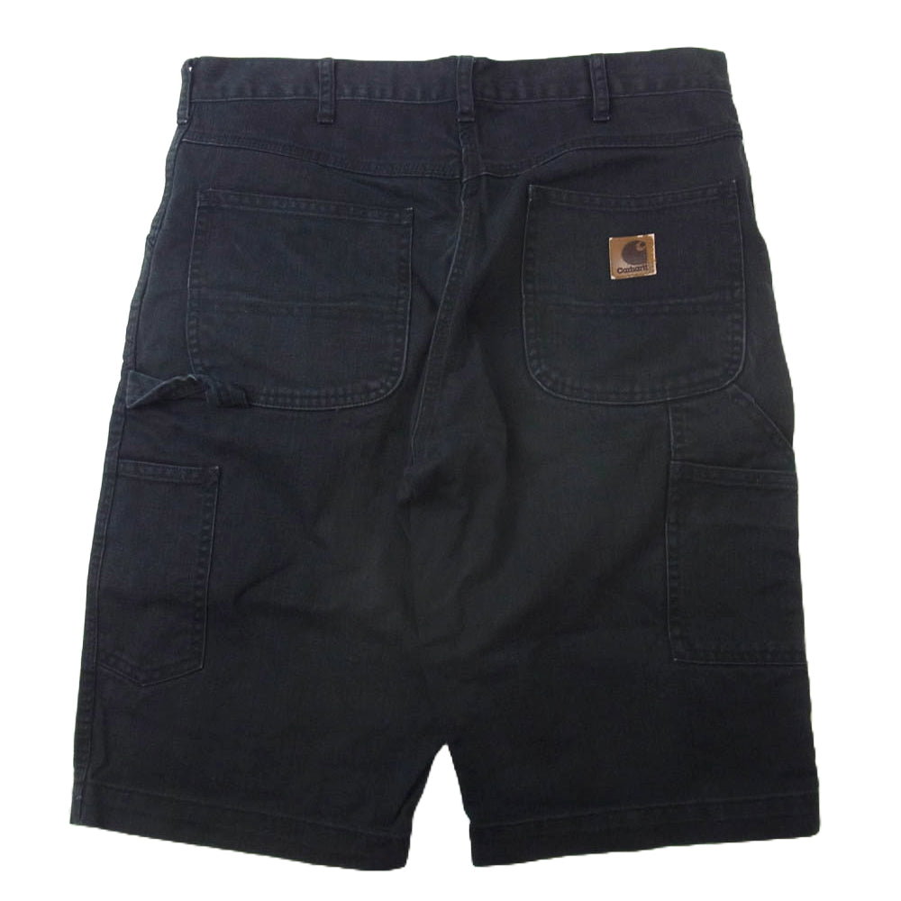 Carhartt カーハート ペインター デニム ショーツ ハーフ パンツ ブラック系 34【中古】
