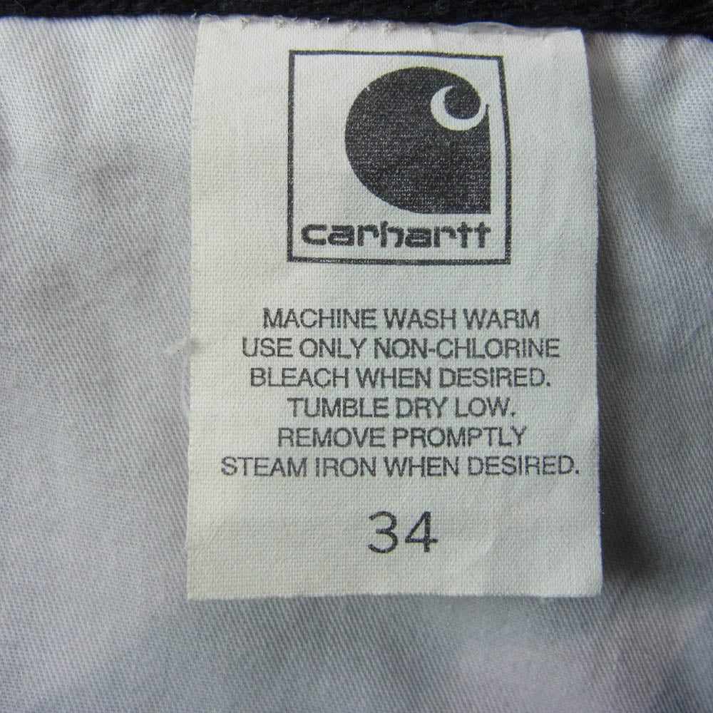 Carhartt カーハート ペインター デニム ショーツ ハーフ パンツ ブラック系 34【中古】