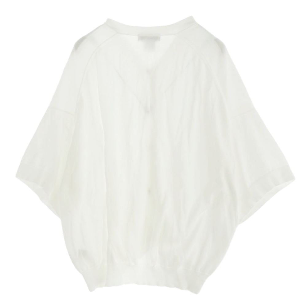 FACETASM ファセッタズム 19SS CHG-KN-U01 BIG SHORT SLEEVE CARDIGAN ビッグシルエット ショート スリーブ カーディガン ホワイト系 5【中古】