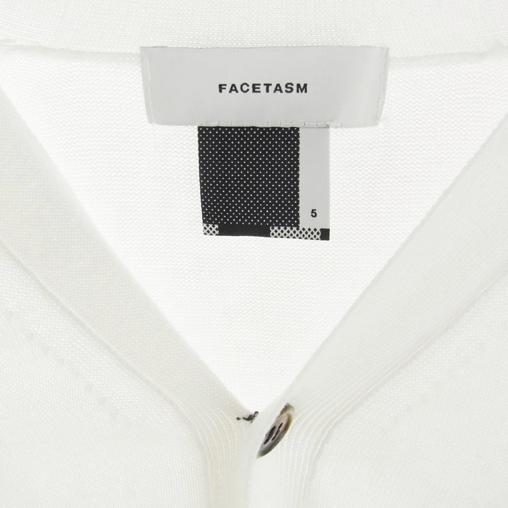 FACETASM ファセッタズム 19SS CHG-KN-U01 BIG SHORT SLEEVE CARDIGAN ビッグシルエット ショート スリーブ カーディガン ホワイト系 5【中古】