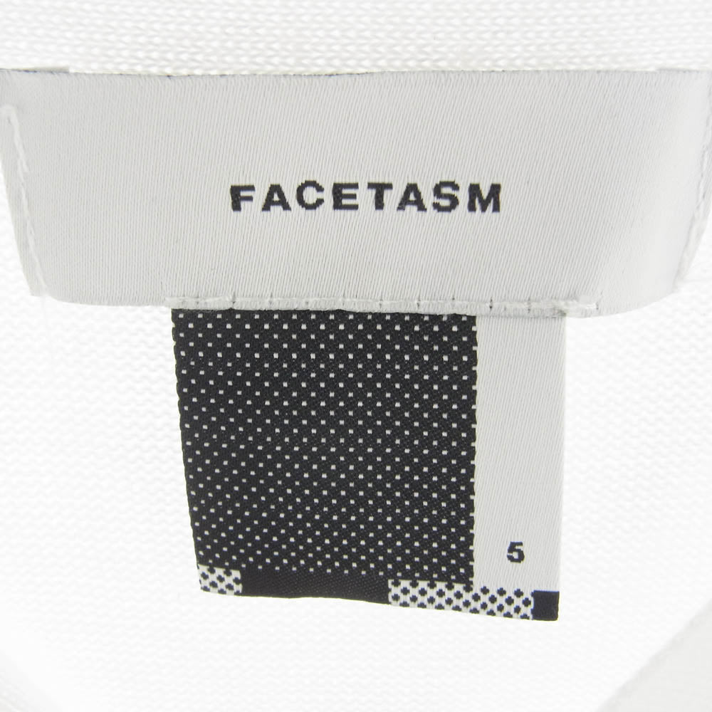 FACETASM ファセッタズム 19SS CHG-KN-U01 BIG SHORT SLEEVE CARDIGAN ビッグシルエット ショート スリーブ カーディガン ホワイト系 5【中古】