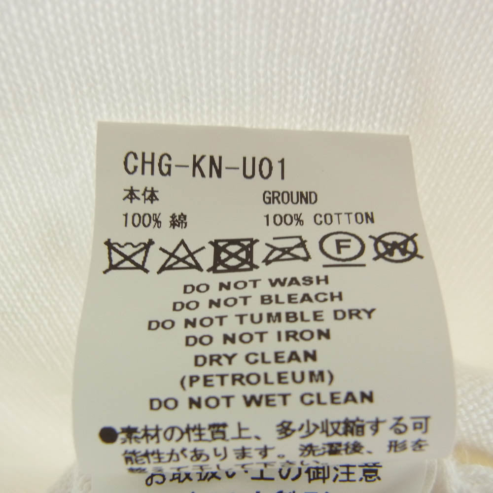 FACETASM ファセッタズム 19SS CHG-KN-U01 BIG SHORT SLEEVE CARDIGAN ビッグシルエット ショート スリーブ カーディガン ホワイト系 5【中古】