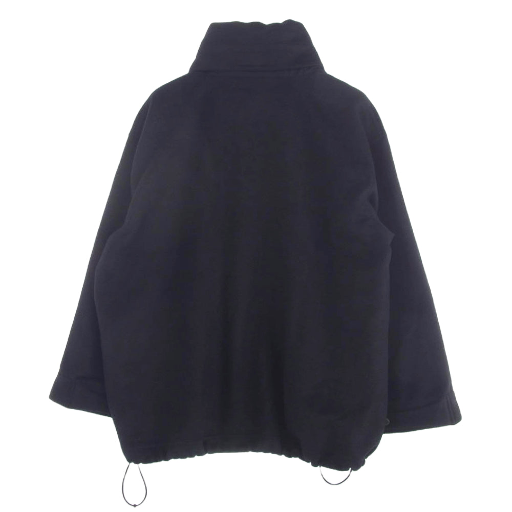 エドウィナホール × BISHOOL Angora Wool Hooded Volume Jacket アンゴラ ウール フーデット ジャケット コート ブラック系 M【中古】