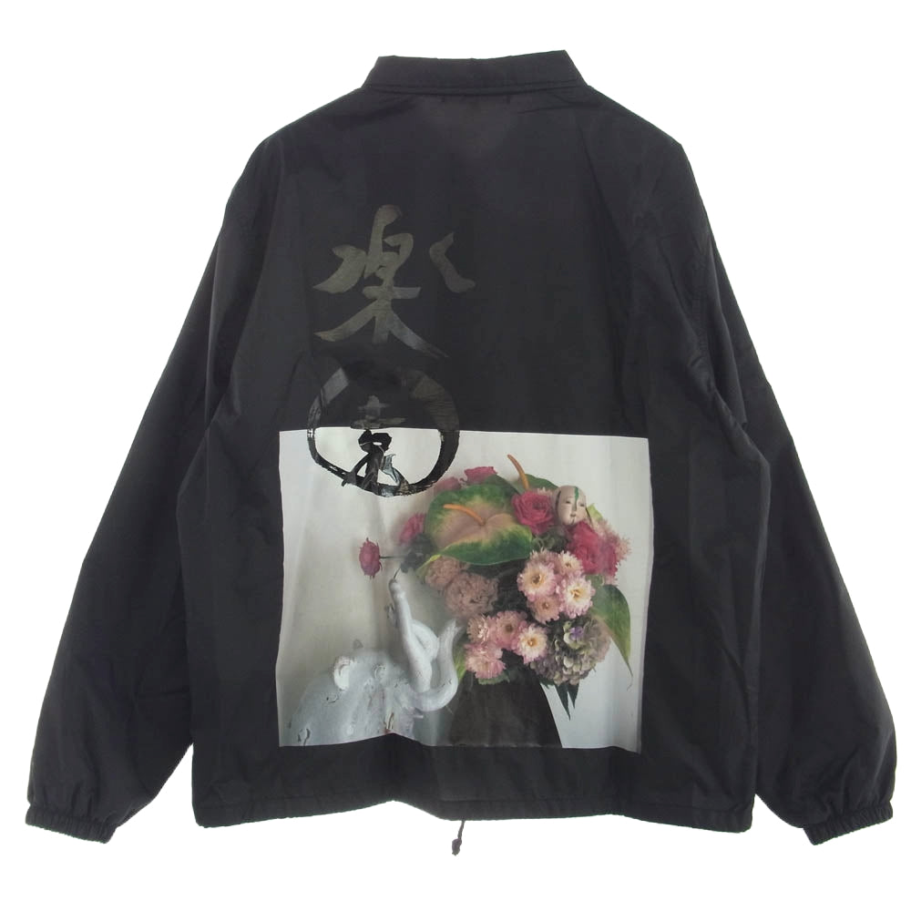 COMME des GARCONS コムデギャルソン OF-J101 荒木経惟 NOBUYOSHI ARAKI SWITCH バックプリント コーチ ジャケット ブラック系 L【中古】