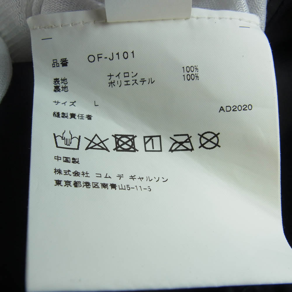 COMME des GARCONS コムデギャルソン OF-J101 荒木経惟 NOBUYOSHI ARAKI SWITCH バックプリント コーチ ジャケット ブラック系 L【中古】