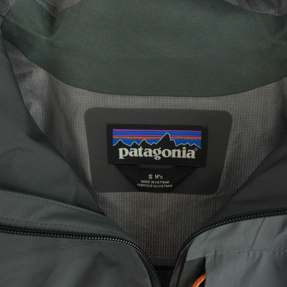 patagonia パタゴニア 85140 Boulder Fork RainJacket ボルダー フォーク レイン ジャケット ダークグレー系 S【中古】