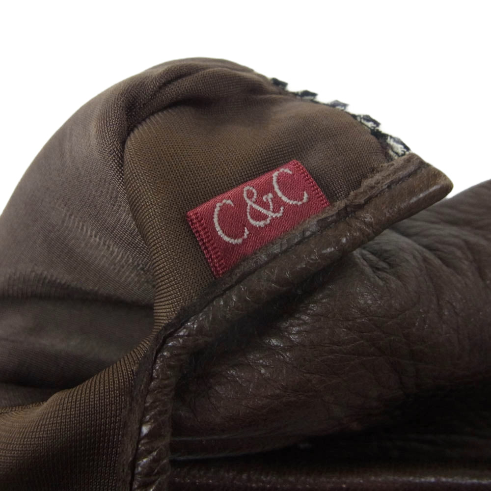Celt&Cobra ケルト&コブラ レザー グローブ 手袋 ブラウン系【中古】