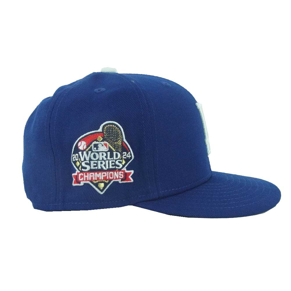 NEW ERA ニューエラ 59FIFTY 2024 ワールドシリーズチャンピオンモデル べースボール キャップ ラオス製 ブルー系 7.5【中古】