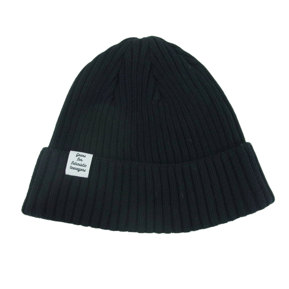 HUMAN MADE ヒューマンメイド Cotton Rib Beanie コットン リブ ビーニー ニットキャップ 中国製 ブラック系【中古】
