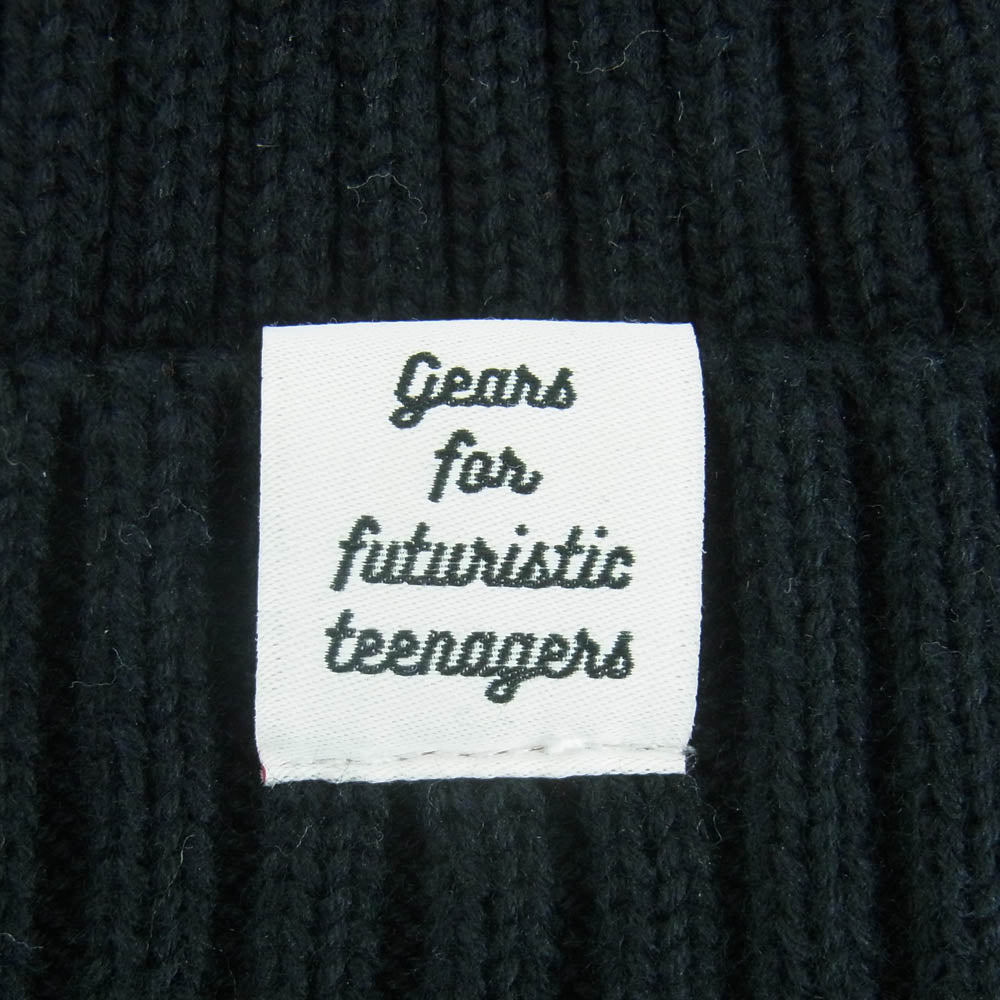 HUMAN MADE ヒューマンメイド Cotton Rib Beanie コットン リブ ビーニー ニットキャップ 中国製 ブラック系【中古】
